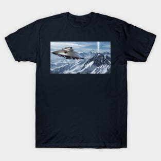 Hidden ufo in the mountain nord T-Shirt